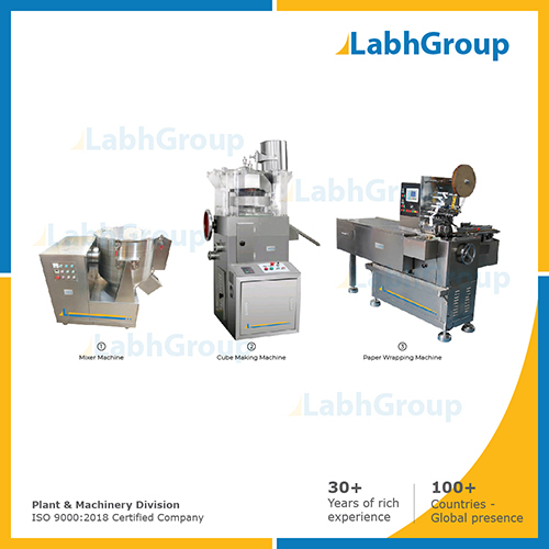Seasoning cube making machine