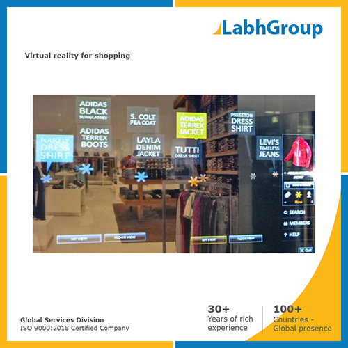 Virtual reality for shopping