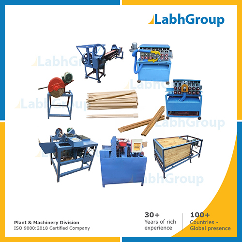 Wooden stick making machine