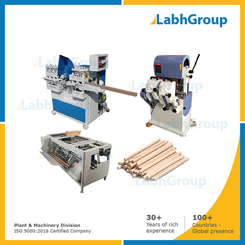 Wooden brush handle making machine