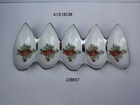 Metal Bowl With Floral Pattern and Food Safe Enamel