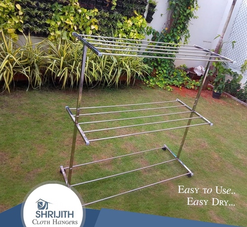 Ss Cloth Display Racks Portable Type