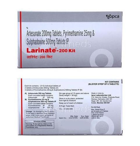 Pyrimethamine, Artesunate & Sulfadoxine Tablets General Medicines