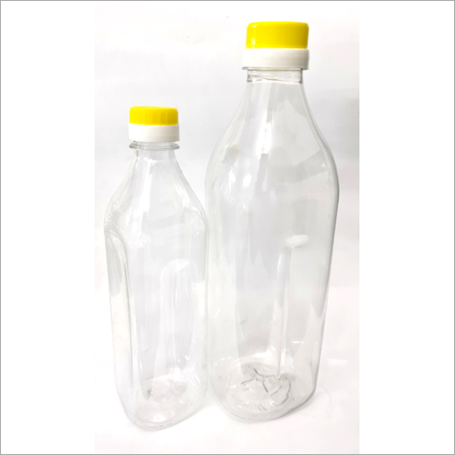 Edible Oil Clear PET Bottle - Premium Square