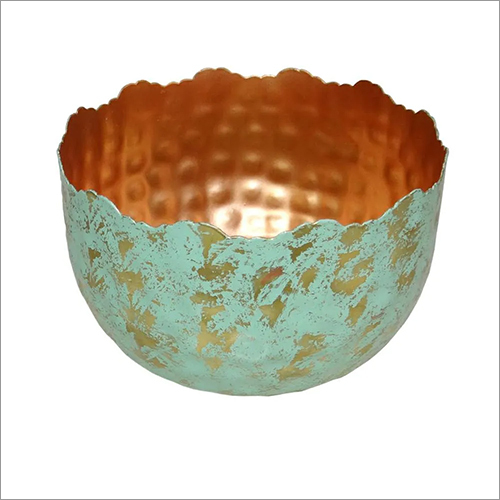 Metal Hammered Candle Holder