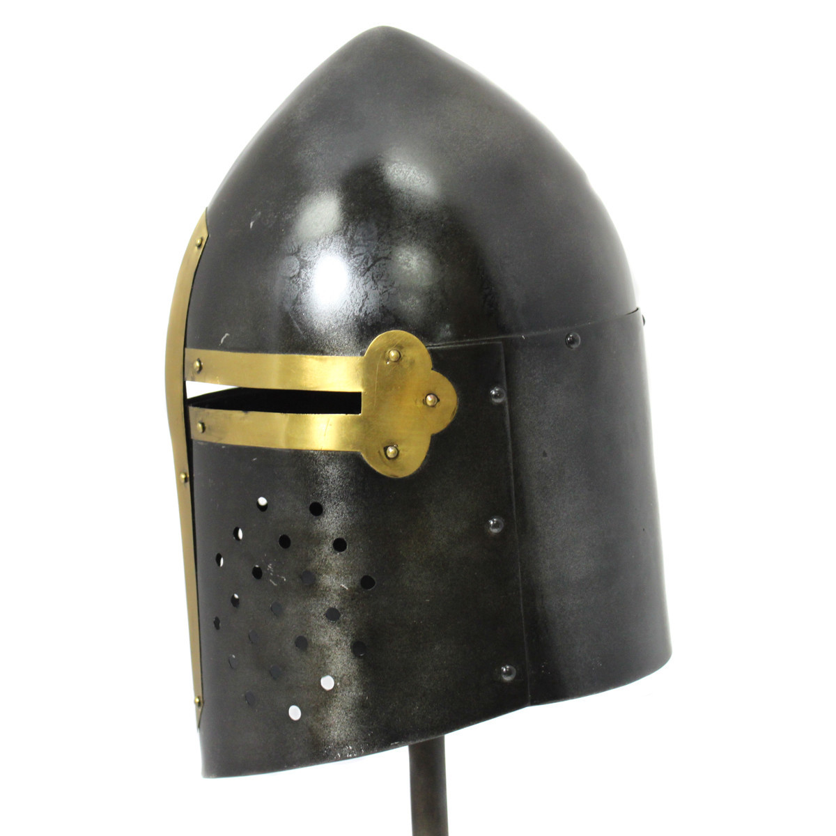 Black Antique Medieval Sugar-loaf Armor Helmet ~ MEDIEVAL AGE ARMOR HELMET