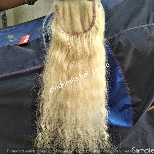 HIGH QUALITY INDIAN BLONDE 613 HD LACE CLOSURES / SWISS TRANSPARENT CLOSURES