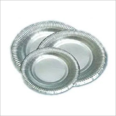Paper Plate Packs - Silver Coated and White Paper, 8 Inch Round Plates | Non-Washable, Plain and Printed Patterns for Festivals and Bakeries