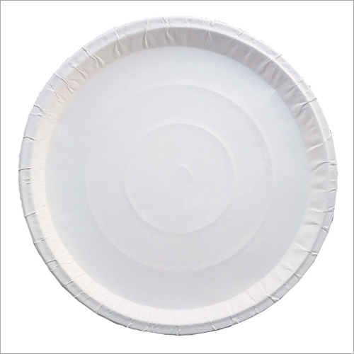 12 Inch Paper Plate - Silver Coated & White Paper, Round Shape , Non-Washable with Plain and Printed Patterns for Festivals & Bakeries