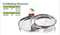 Stainless Steel Dinner Plate - 10x12 Inches | Silver Finish, Ideal For Gifting, Stylish And Durable Design For Elegant Dining Experiences
