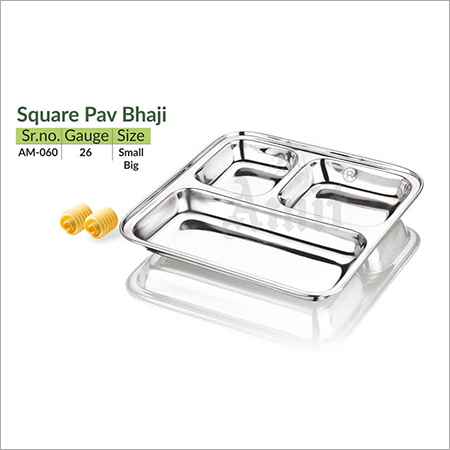 Square Pav Bhaji Plate