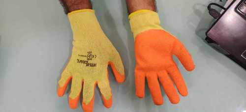 Cotton Weld Craft Yellow Orange Gloves