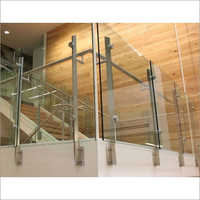 Stainless Steel Glass Railing Height: 3-3.5 Foot (ft)