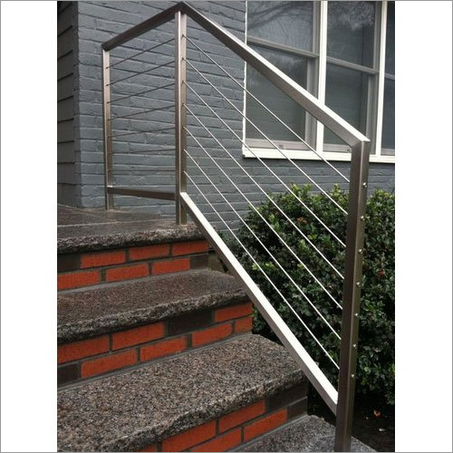 Stainless Steel Staircase Railing Height: 3-3.5 Foot (Ft)