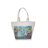 20 Oz Natural Canvas Tote Bag With Open Hanging Pocket