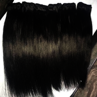 Machine Weft Straight Virgin Indian Human Hair Extensions