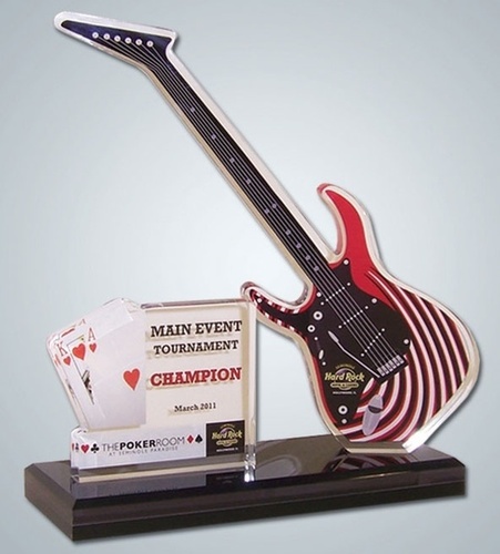 Glass Printed Sports Trophy