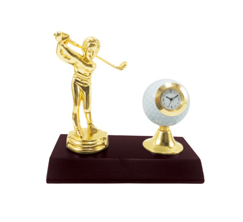 Scratch Resistant, Shiny Look Golf Trophy For Golf Award Ceremonies