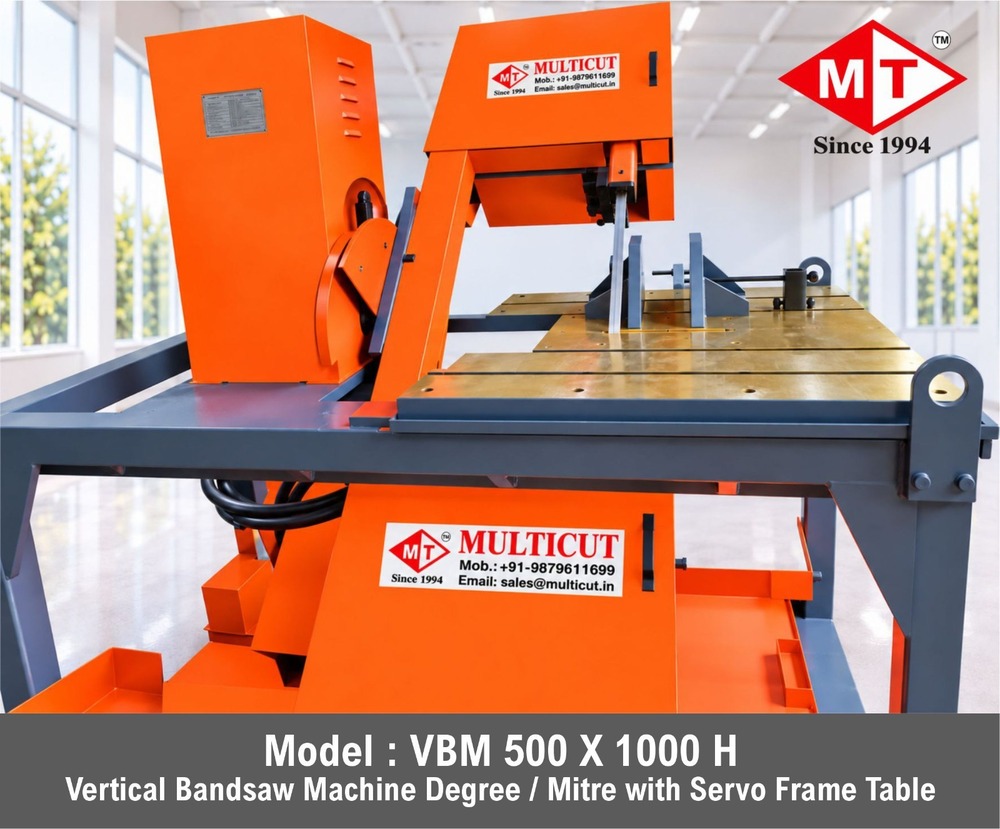 Tilting Frame Vertical Band Saw Machine