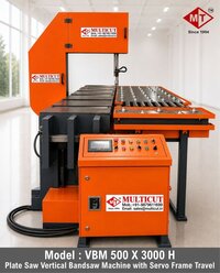 Automatic Tyre / Riser Cutting Vertical Band Saw Machine - Steel, 2500 X 1600 X 2500 Mm, Gray, 4000 Kg | Full Automatic, Plc Control, Hydraulic Frame Travel, Low Noise, High Efficiency