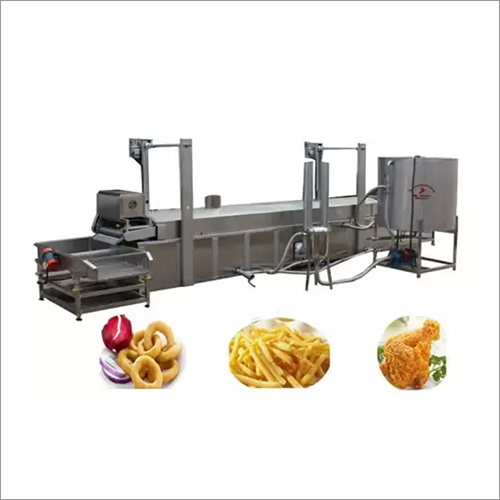Gas Automatic Onion Chicken Fryer Machine-Continuous Fryer By ZHUCHENG LIJIE FOOD MACHINERY CO., LTD