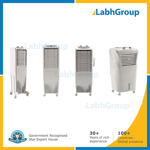 Plastic evaporative air coolers