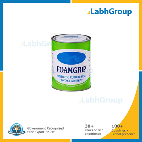 Foam grip synthetic rubber base contact adhesive