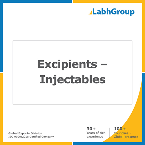 Excipients - Injectables
