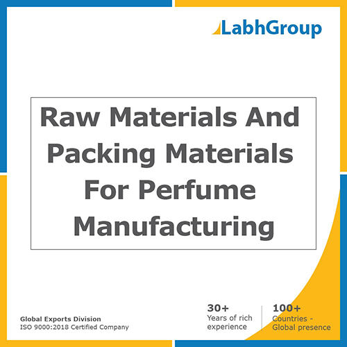 Raw materials and packing materials for perfume manufacturing
