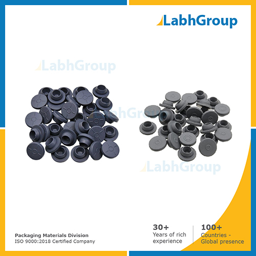Rubber stopper closer for pharmaceutical medicine bottles