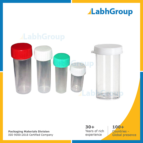 Plastic Vials For Pharmaceutical Medicine Packaging By LABH PROJECTS PVT. LTD.