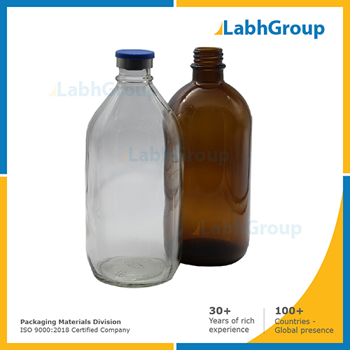 Glass Bottle For Pharma Saline Packaging