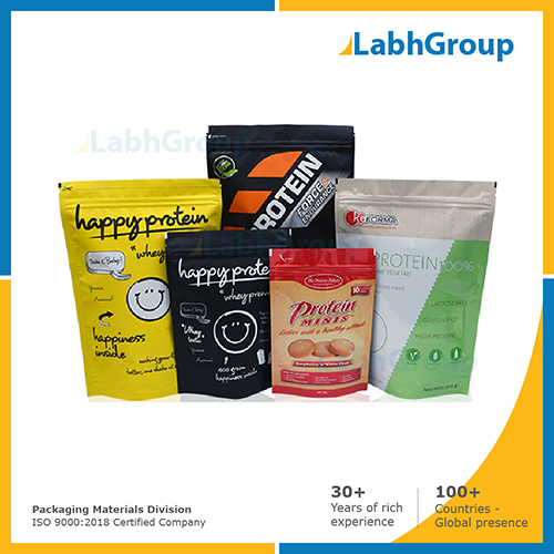 Printed stand-up pouches for pharmaceutical medicine packaging By LABH PROJECTS PVT. LTD.