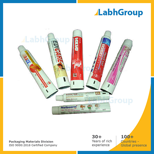 Printed laminated plastic tubes for pharmaceuticals medicine packaging By LABH PROJECTS PVT. LTD.