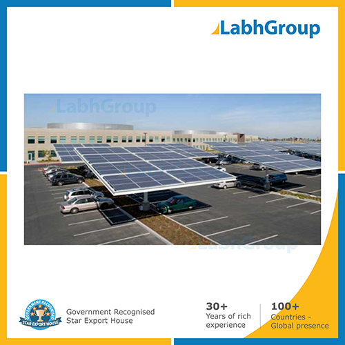 Solar panels for parking lots