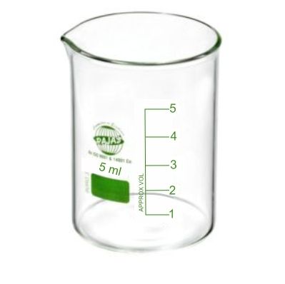 Beaker Low Form 5 Ml With Spout