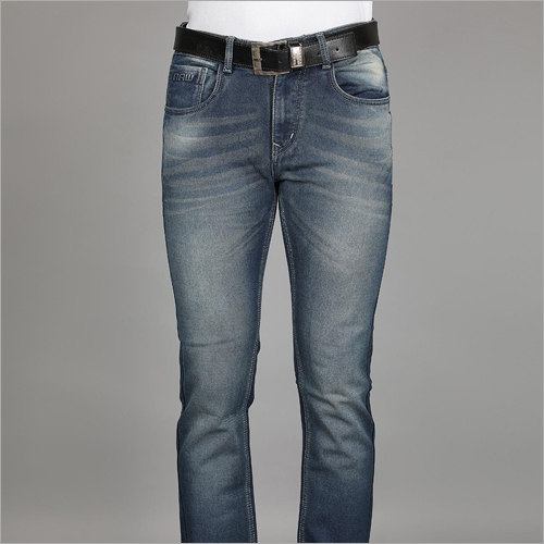 Spring Mens Regular Fit Faded Lycra Jeans