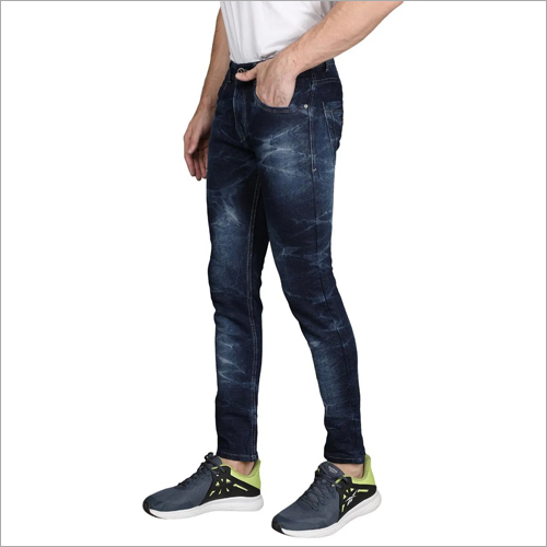 Mens Wrinkled Jeans