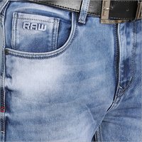 Mens Comfort Fit Faded Denim Jeans