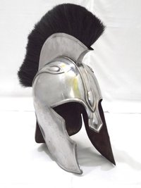 TROY ACHILLES ARMOR HELMET WITH BLACK PLUME
