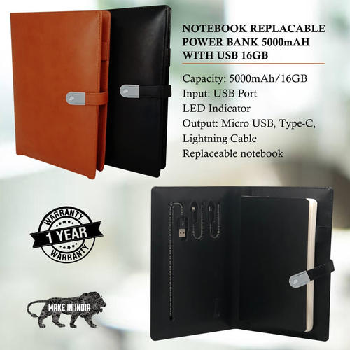 Notebook Replaceable Power Bank with USB 5000mAH/16 GB