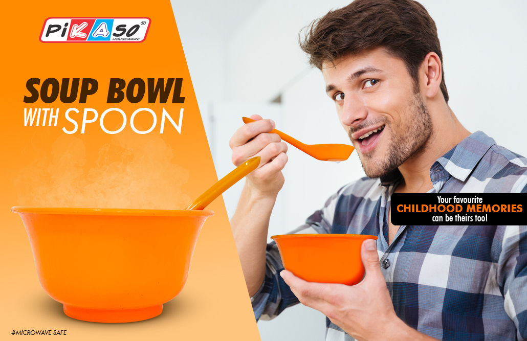 Soup Bowl With Spoon (6 Pc Set)