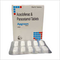 Aceclofenac And Paracetamol Tablets - 200 Mg Dosage, 10 Count Box | Pain Relief For Headache, Migraine, And Musculoskeletal Discomfort