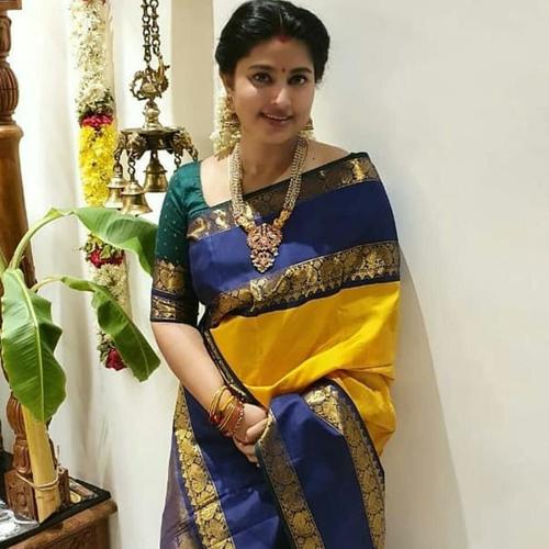 Multi Colour Pure Silk Saree