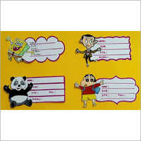 Lamination Sheet For Register School Lable Name Slip Sticker - Color: Multicolor