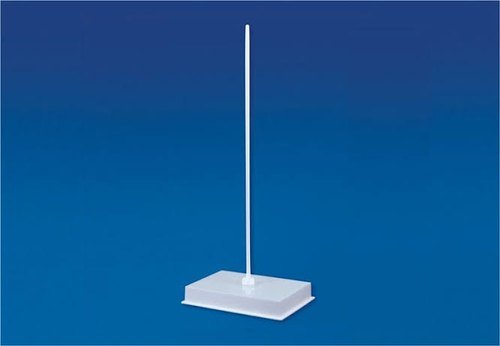 Retort Stand - Polystyrene/Polypropylene, 12.5mm x 750mm Non-Corrosive Design with Stable Heavy Base for Secure Usage