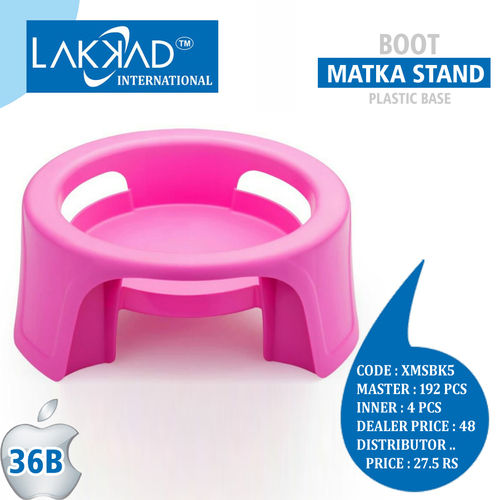 Multicolor Multipurpose Plastic Matka Stand