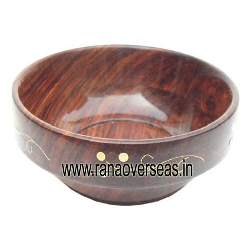 Wooden Serving Bowl for Fruits or Salads
