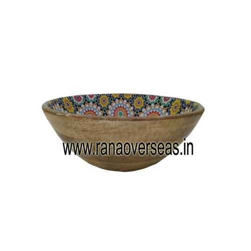 Decorative Wooden Salad Bowl for Serving