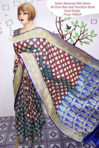 Saten Banarasi Silk Saree